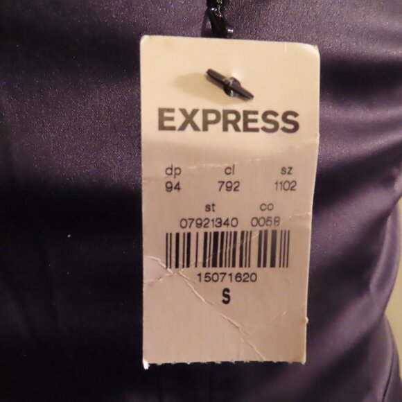 Express Size S Black Strapless Cocktail Evening Dress - Picture 2 of 7